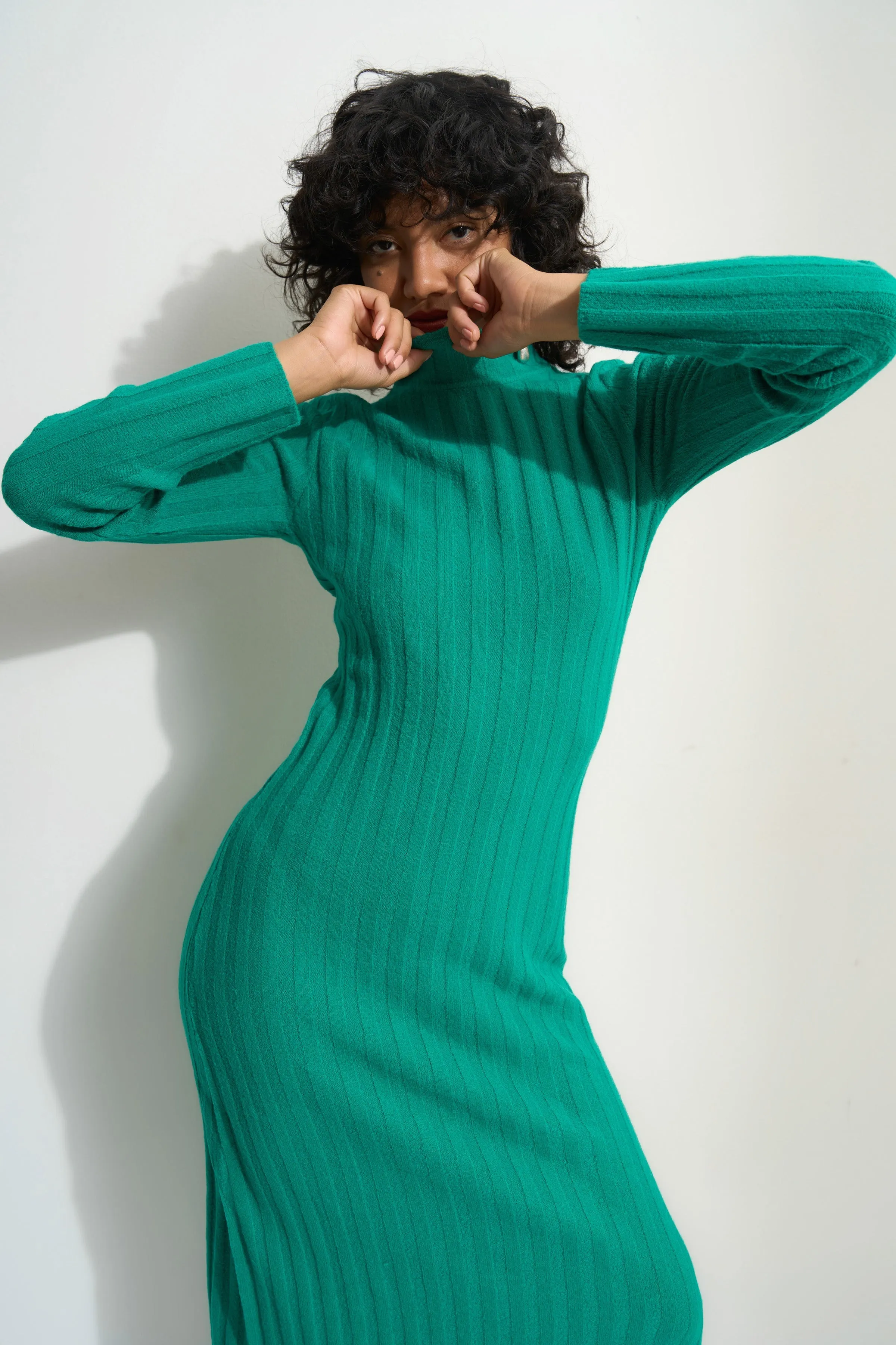 Pia Sweater Dress - Mint