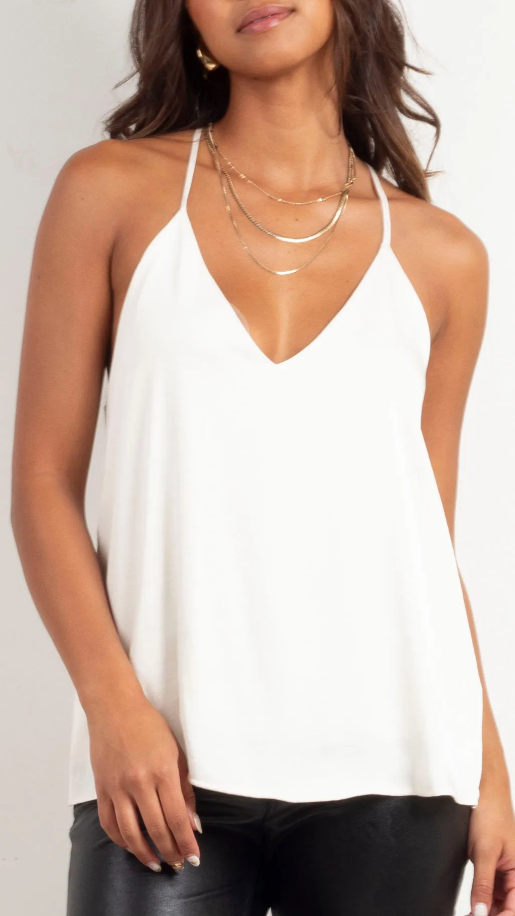 Poppy Silky Cami - Ivory