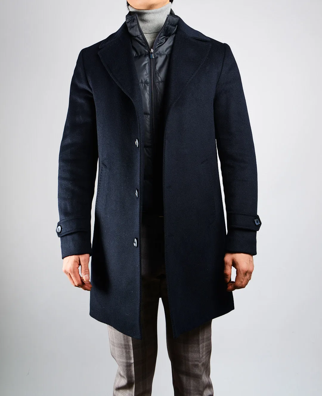 Preston Brushed Diagonal Stripe Coat