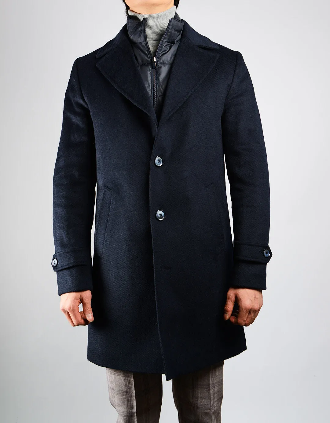 Preston Brushed Diagonal Stripe Coat