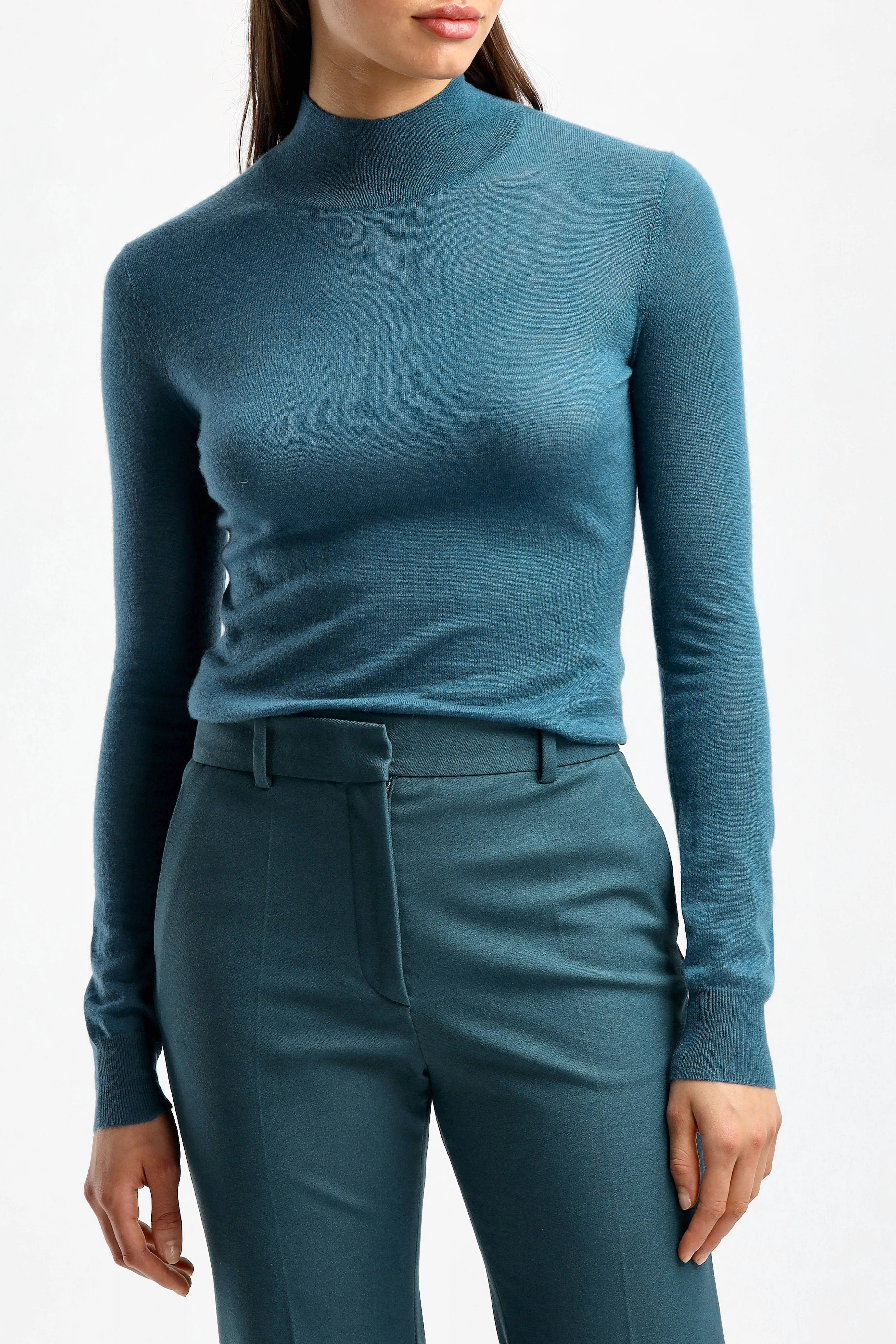 Pullover Cashair in Dark Teal