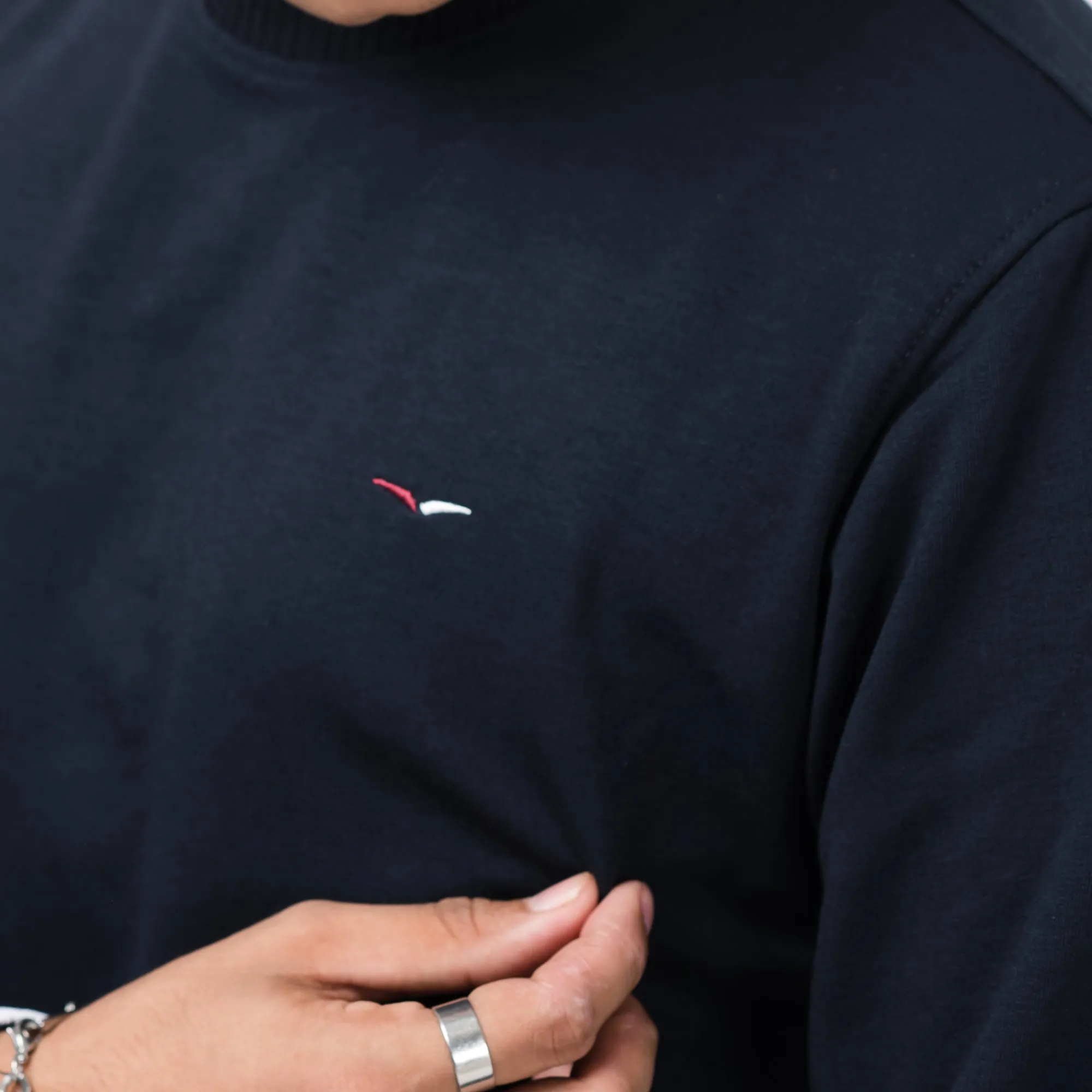 Pullover Sweatshirt-Navy