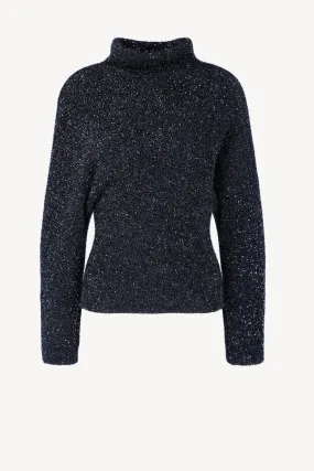 Pullover Technical Sequin in Navy