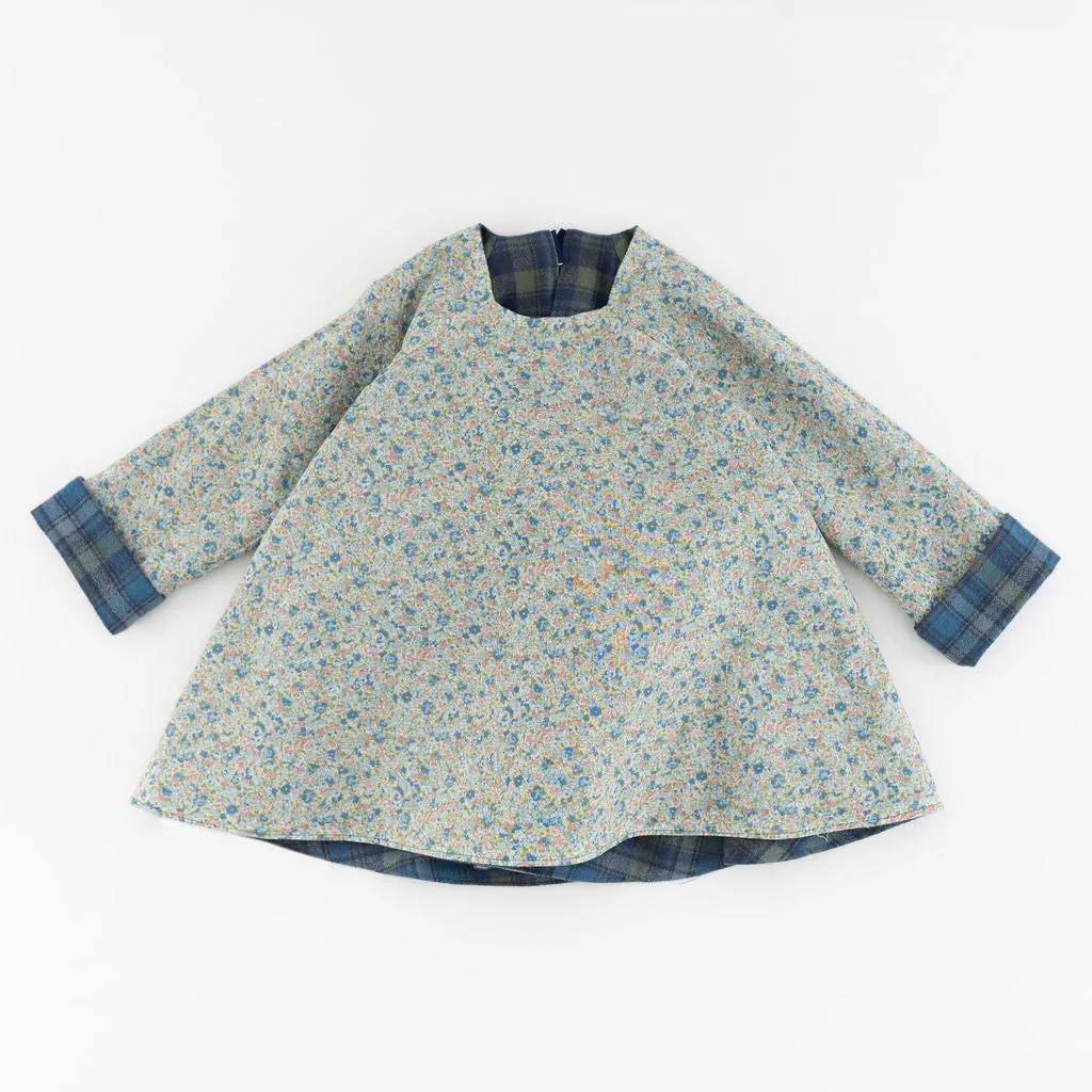 Reversible Swing Tunic in Schoolhouse Fleurs