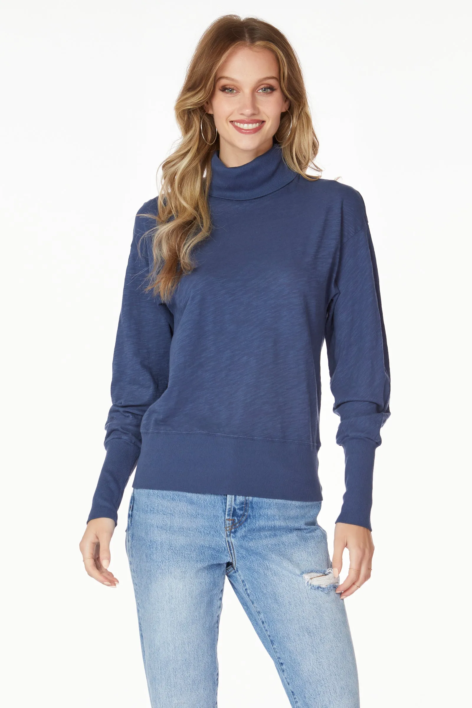 RIB MIX TURTLENECK