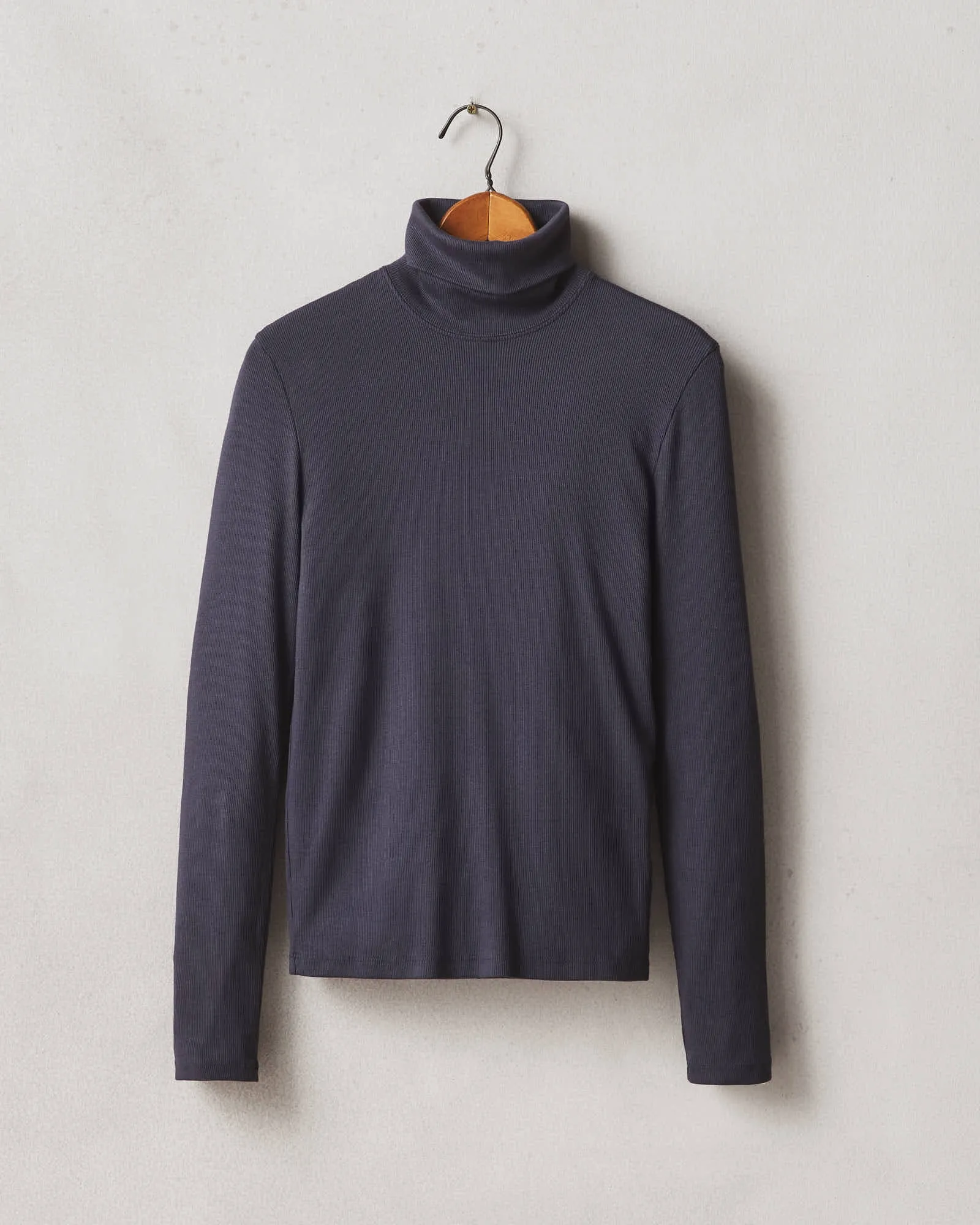 Rib Turtleneck - Inkwell