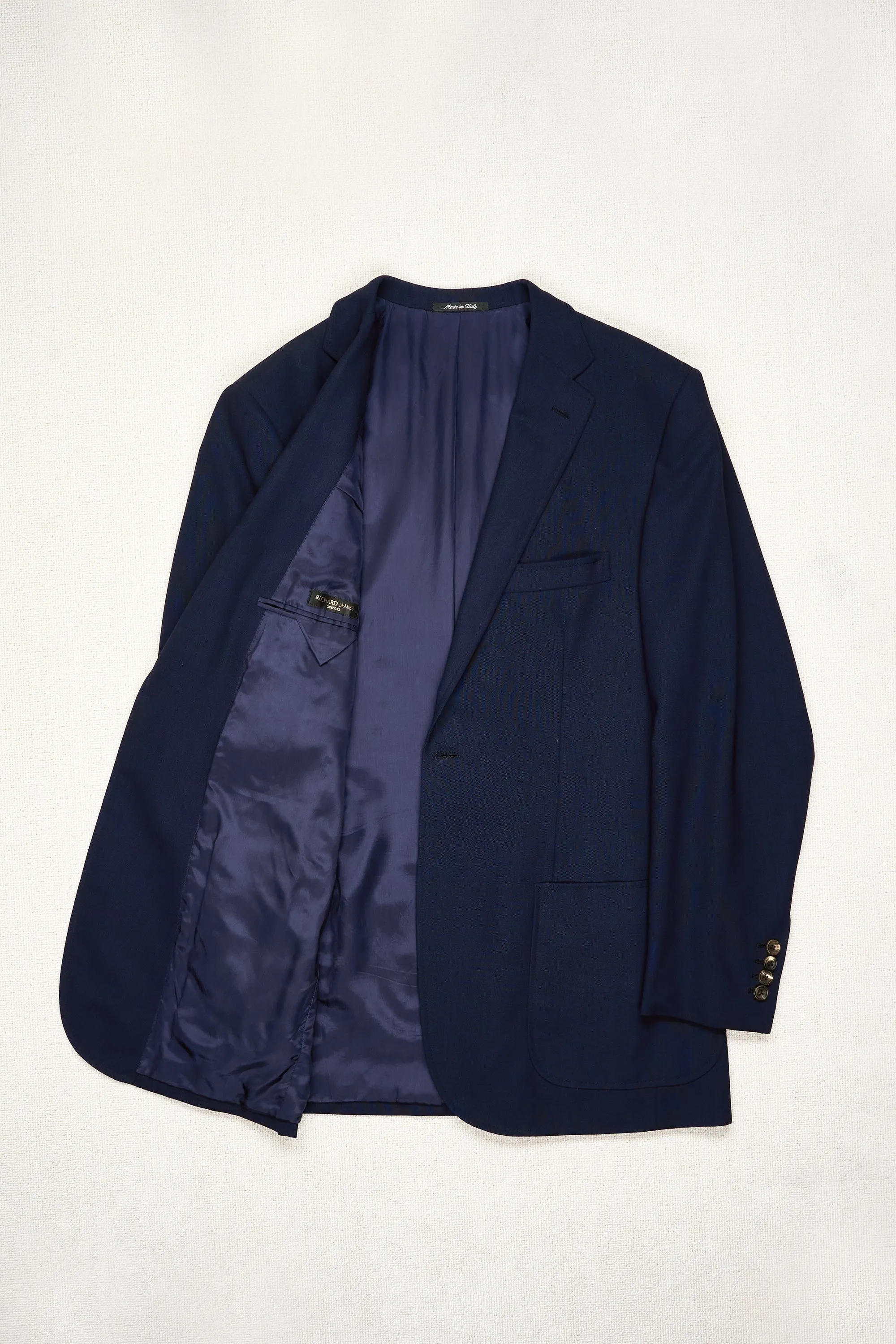 Richard James Navy Wool Sport Coat Bespoke