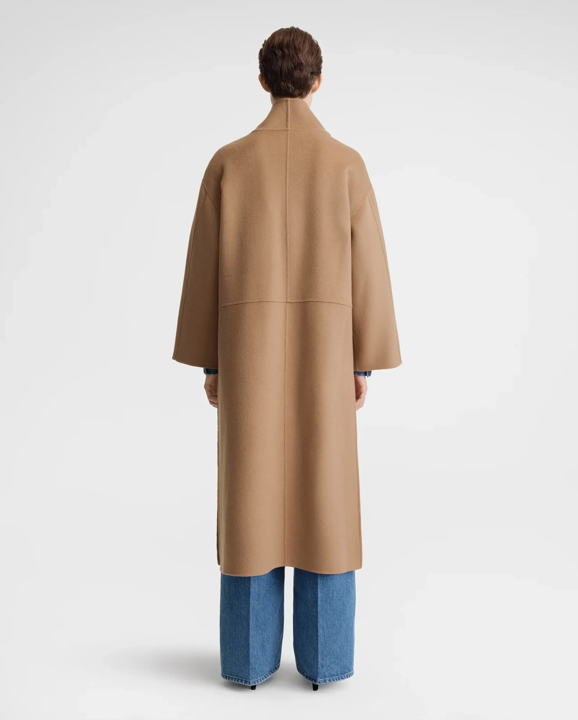 SIGNATURE WOOL CASHMERE COAT / CAMEL