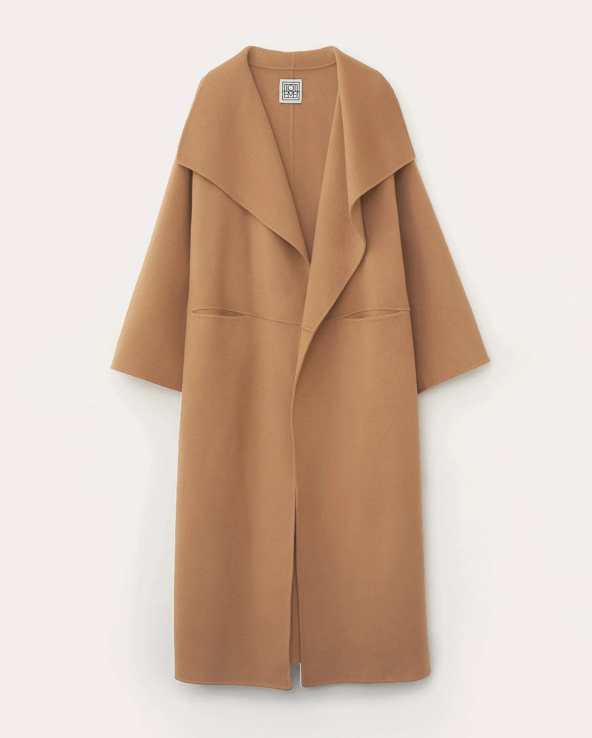 SIGNATURE WOOL CASHMERE COAT / CAMEL