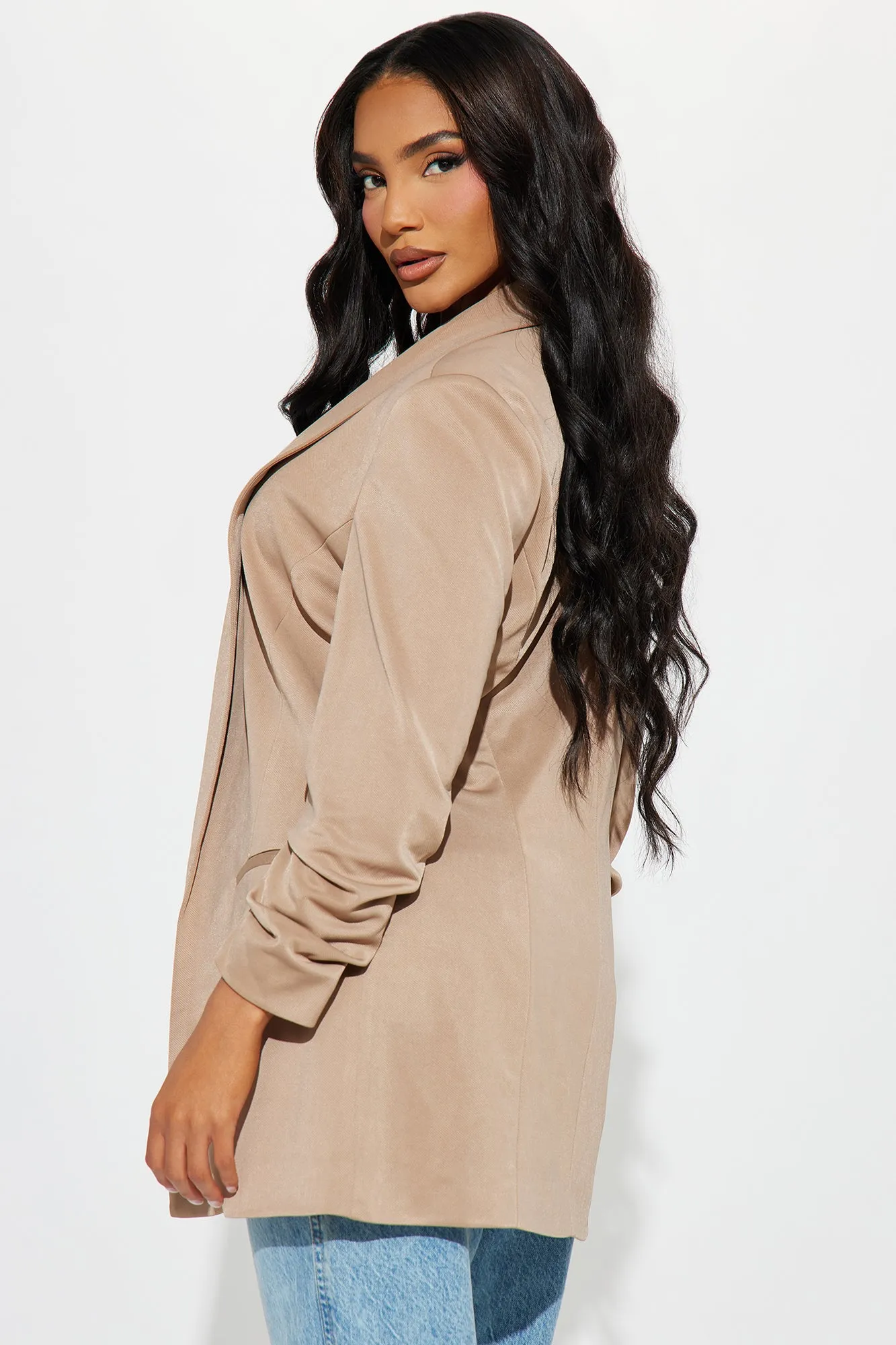 The Harlow Blazer - Taupe