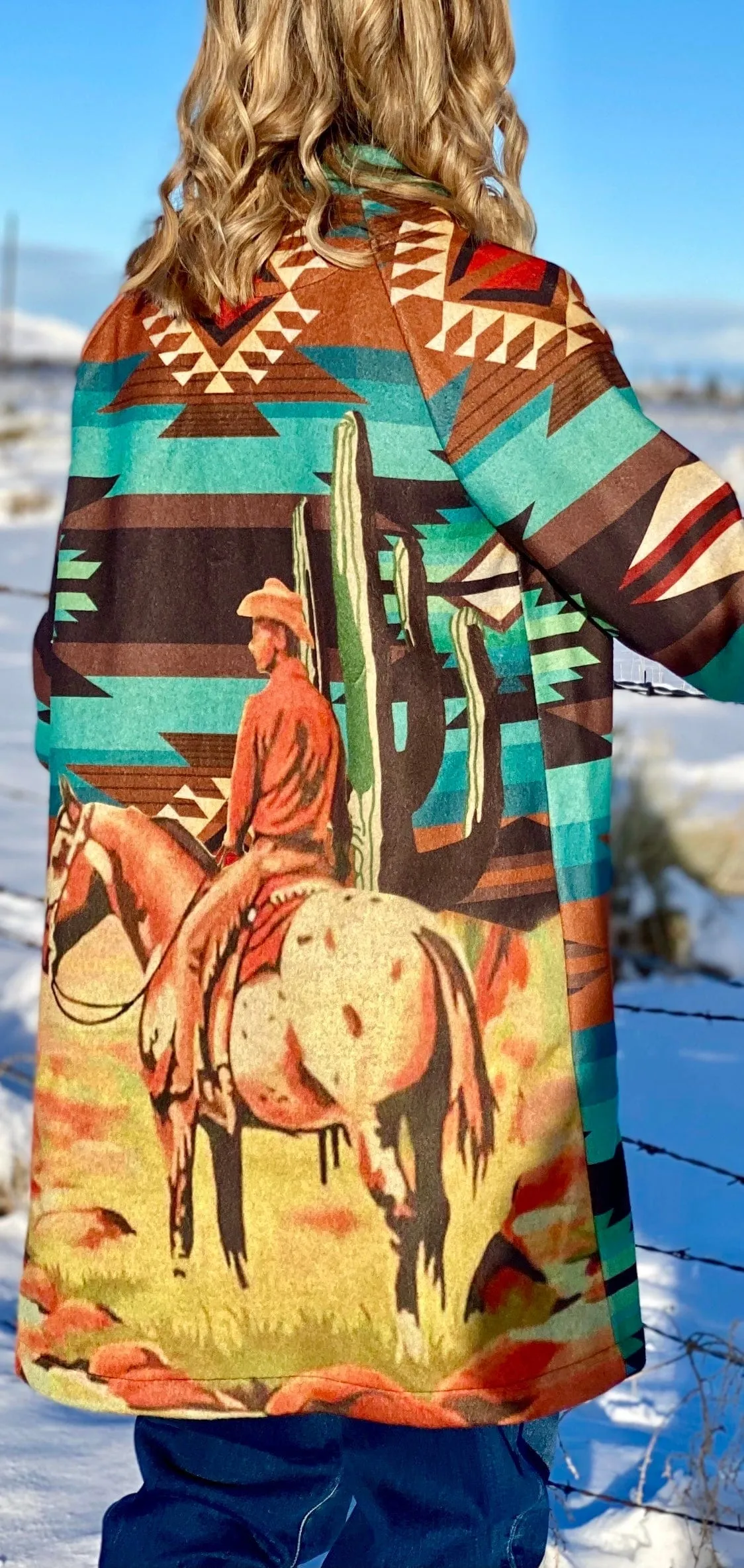 The Kodiak Cowboy Cactus Aztec Coat