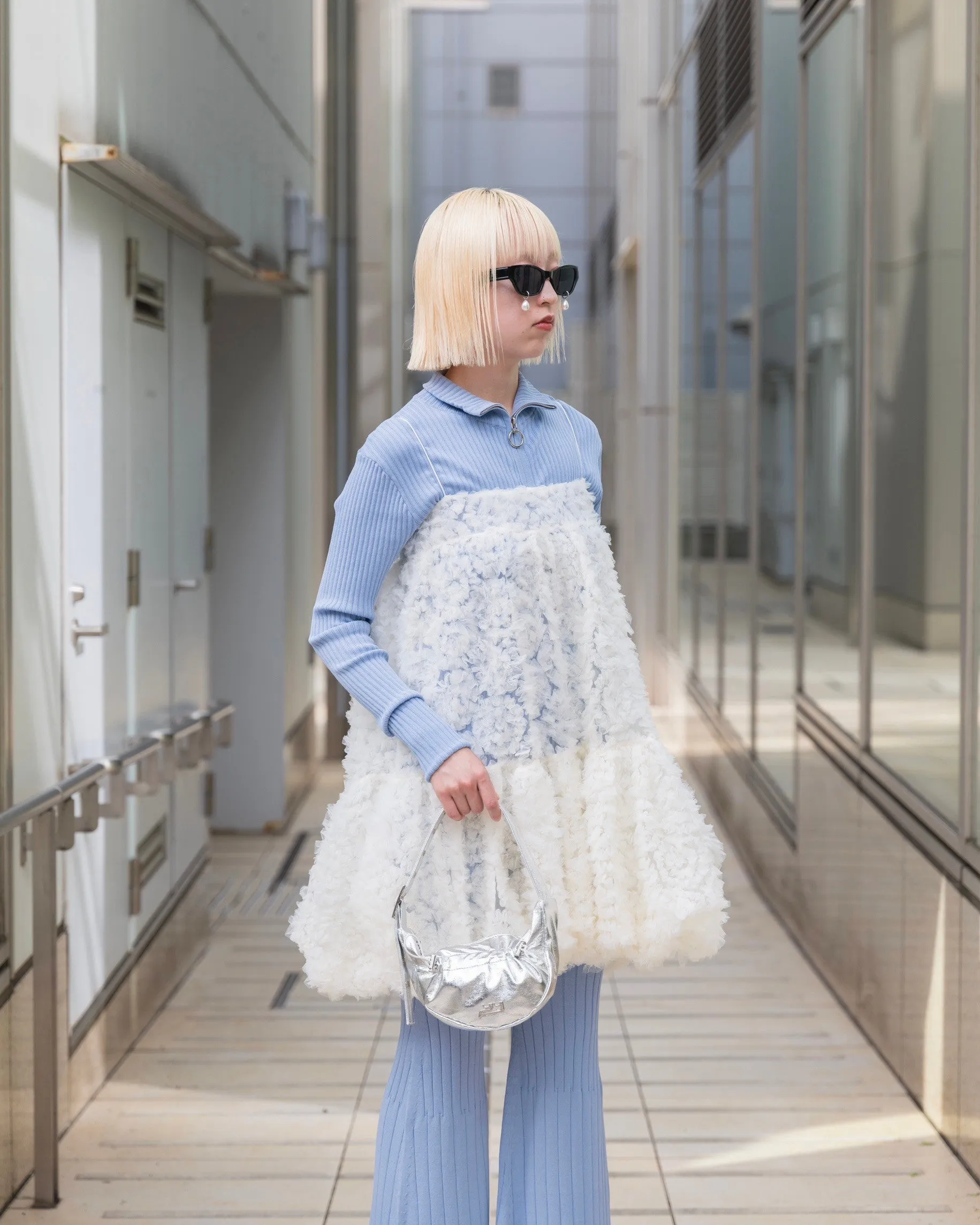 Tulle balloon tunic