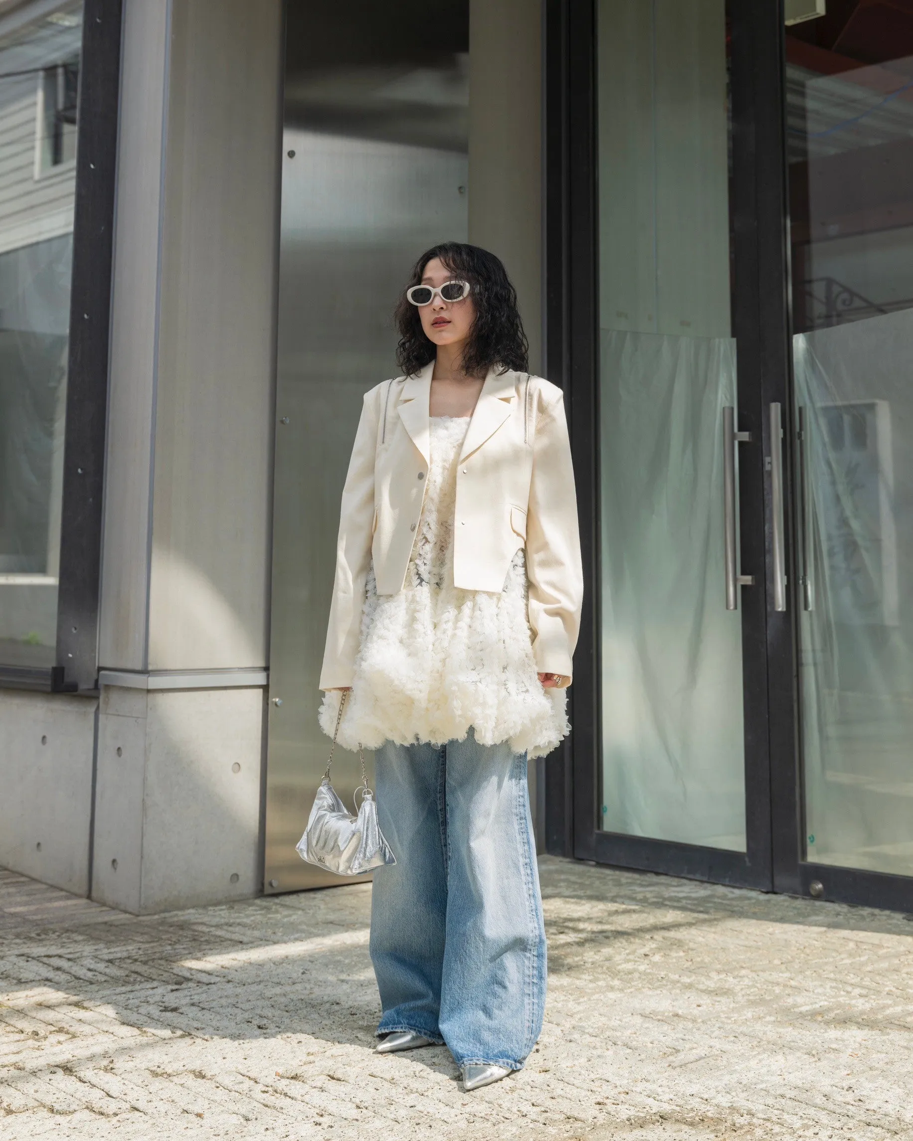 Tulle balloon tunic