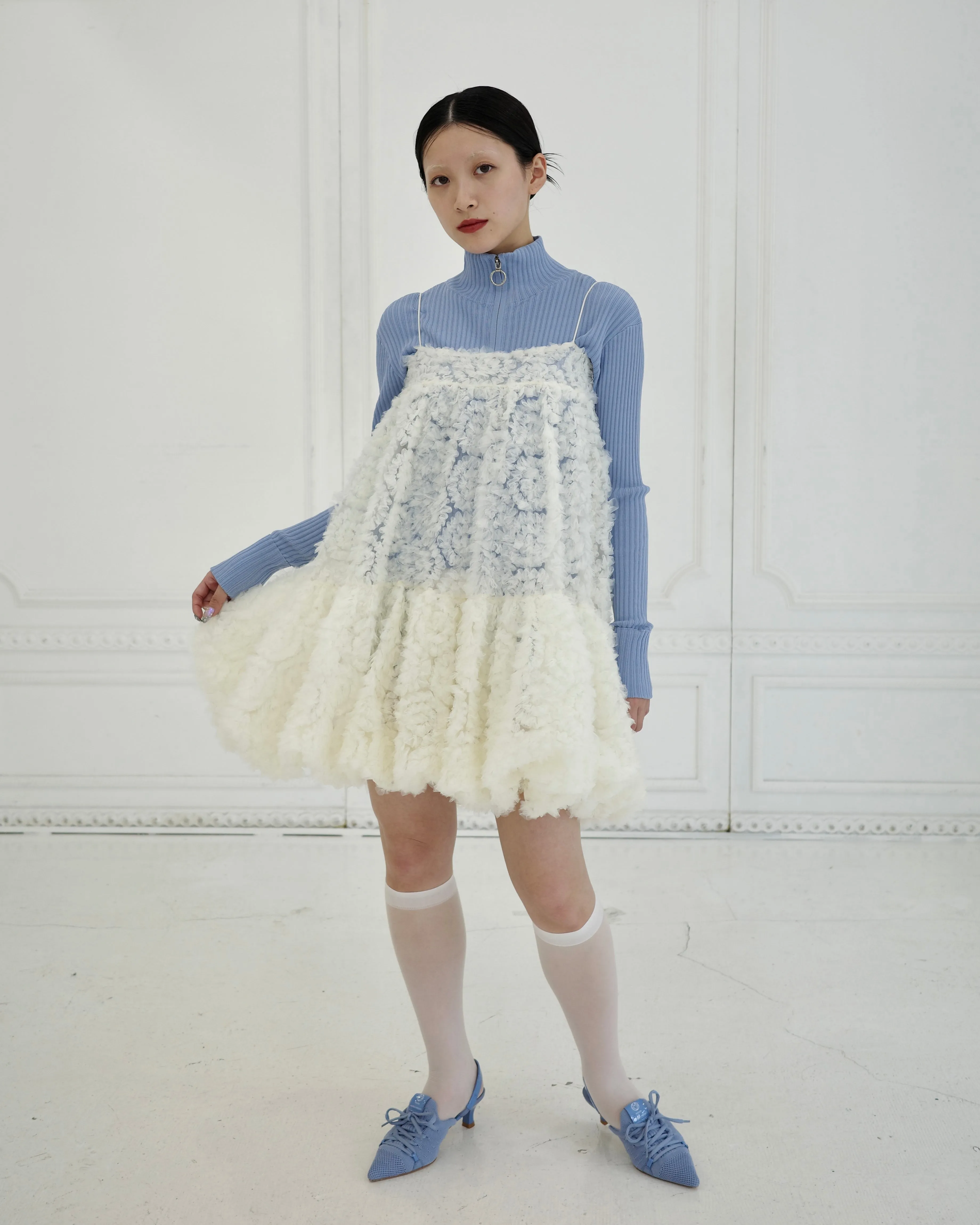 Tulle balloon tunic