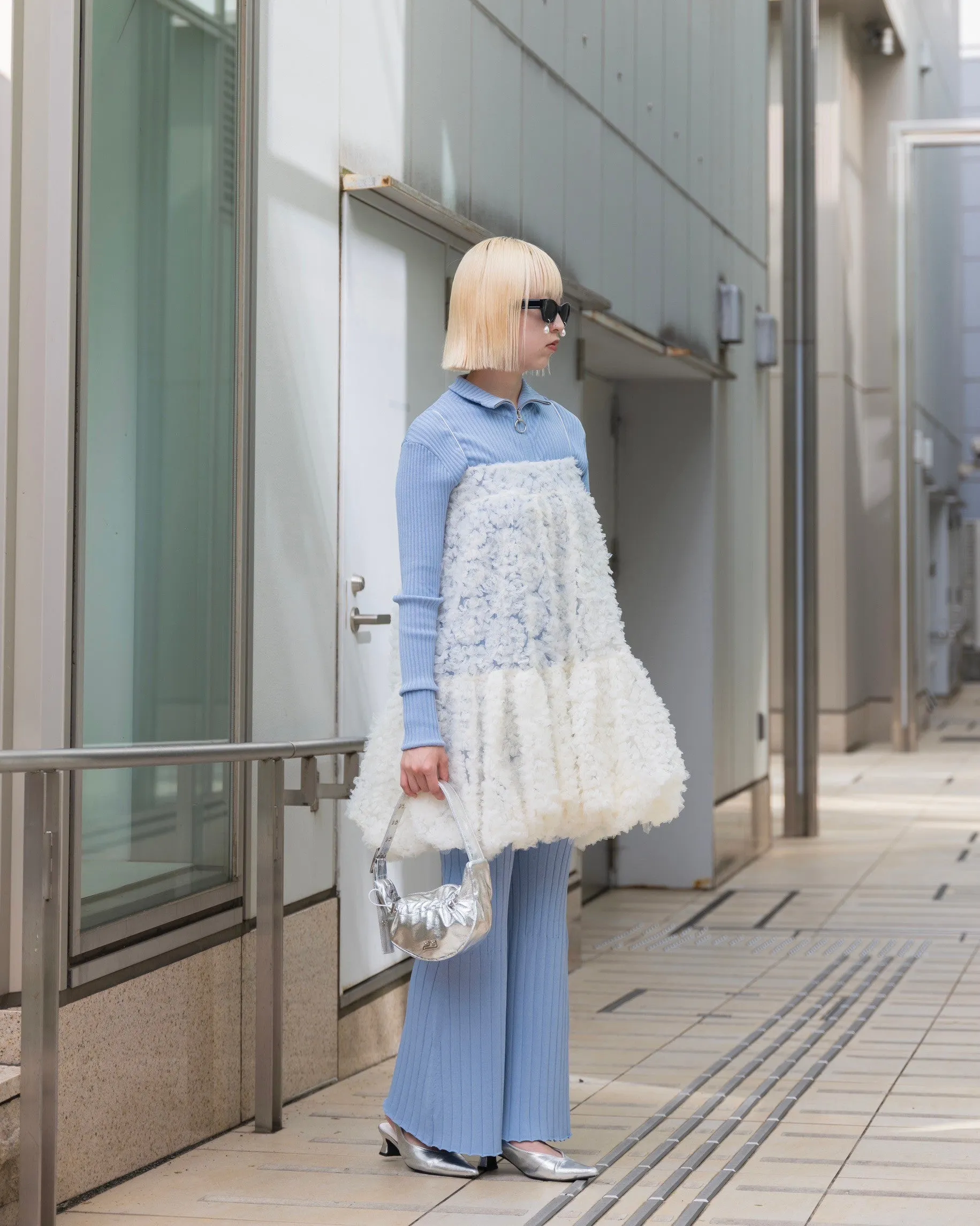 Tulle balloon tunic