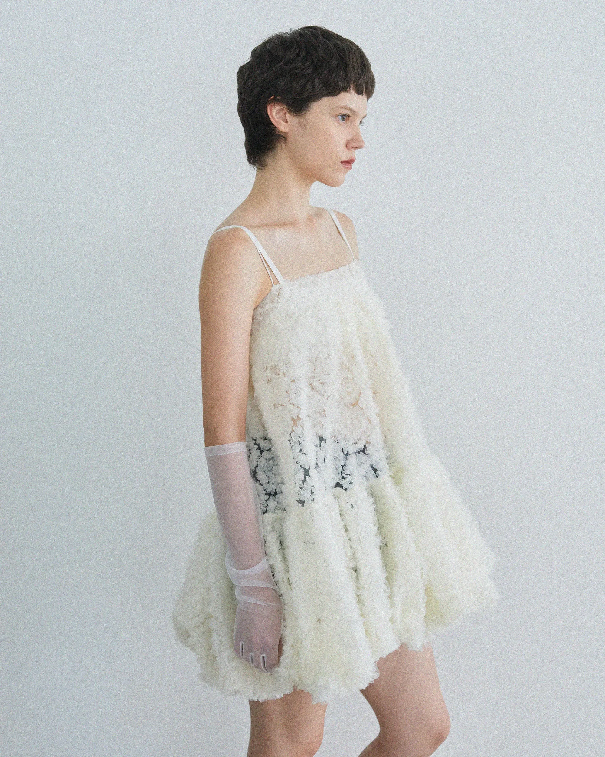 Tulle balloon tunic