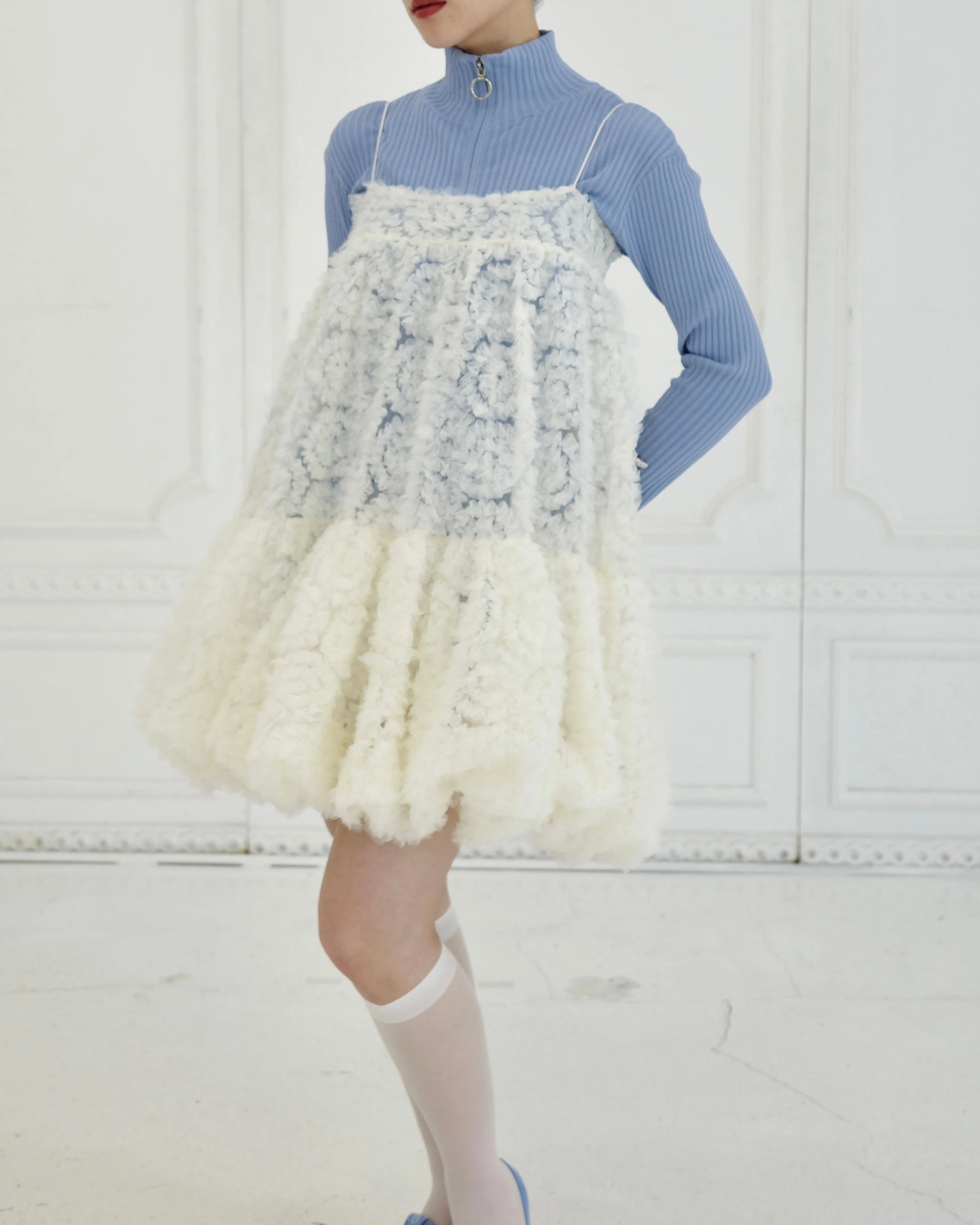 Tulle balloon tunic