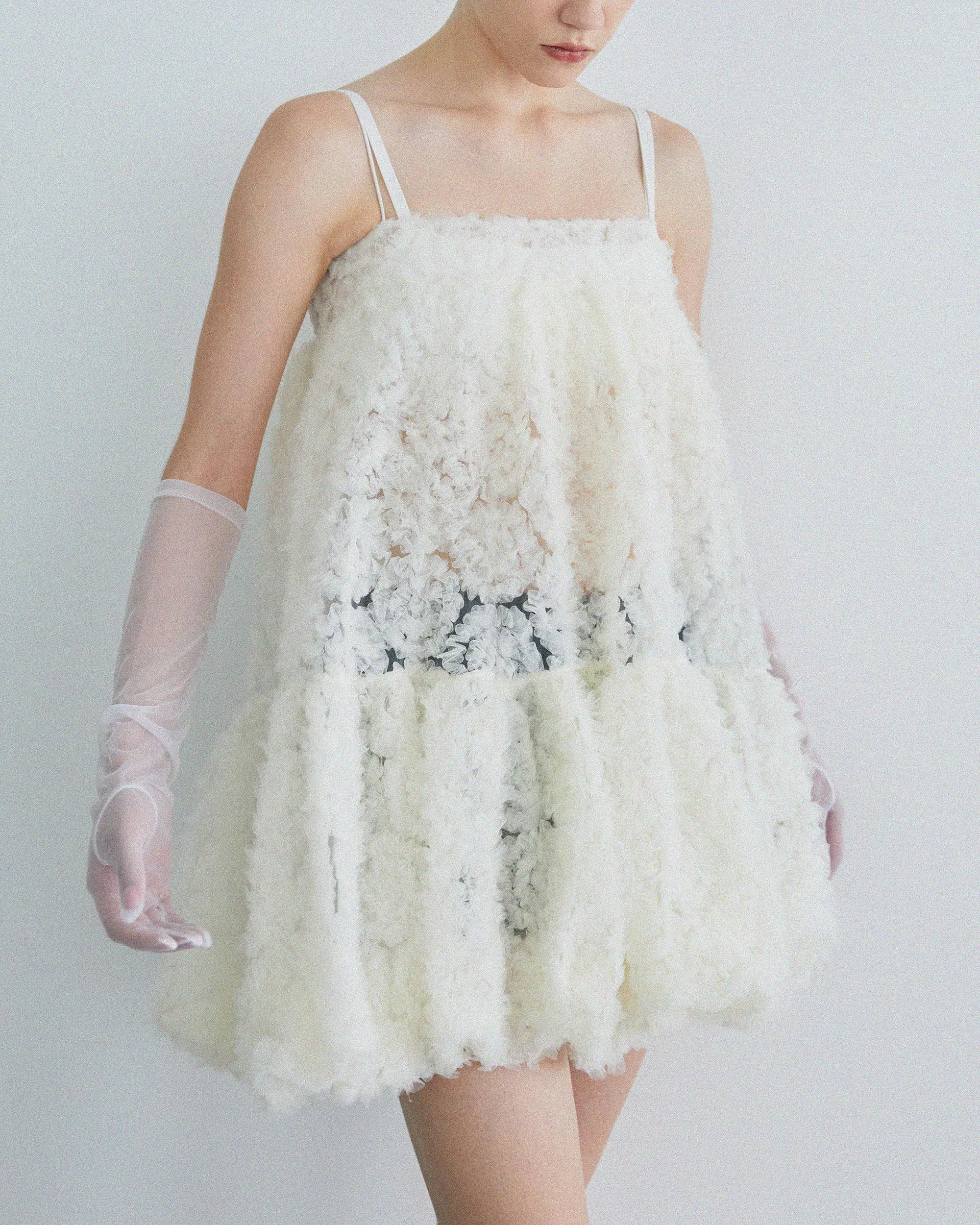 Tulle balloon tunic