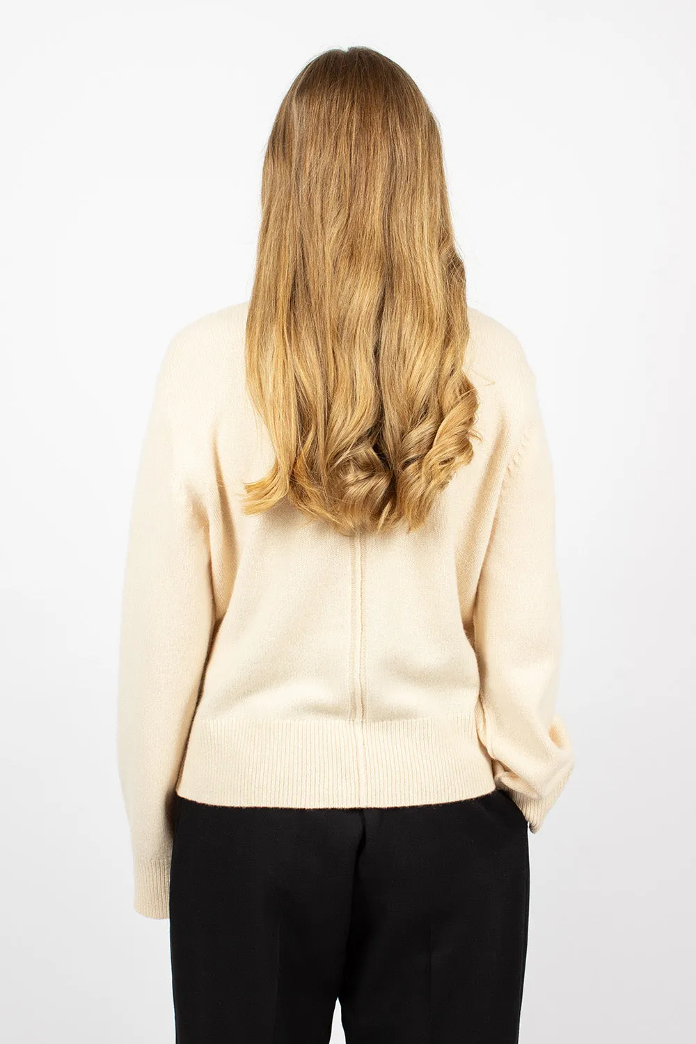 Turtleneck Sweater Cream Beige