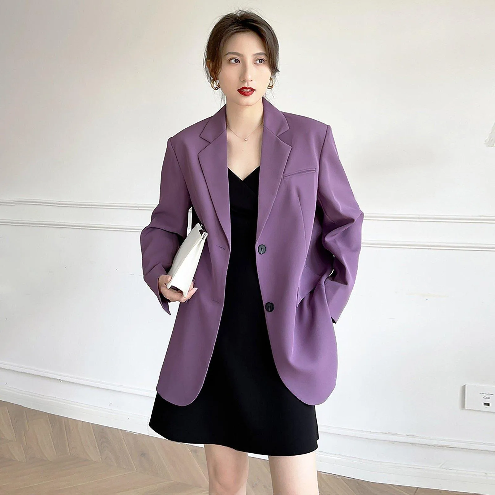 Women Blazer Coat,Oversize Suit,Purple Blazer,Black Suit Coat,Tan Blazer Jacket,Fall coat for women,Plus Size Coat,Wedding guest Suit