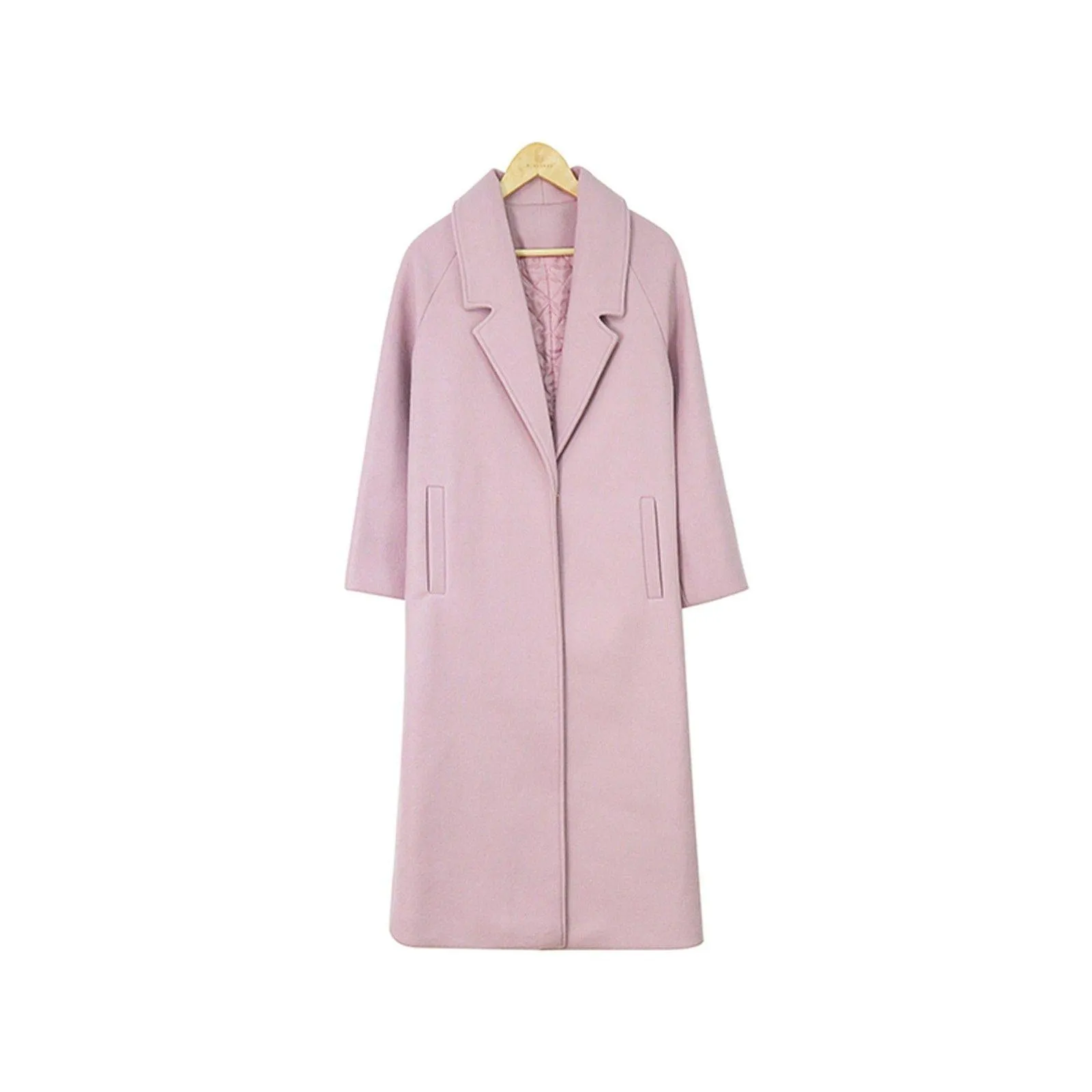 Women Pink Wool Coat,Long Wool Coat,Women Wool Overcoat,Wrap Wool Coat,Winter Wool Coat,Wool Trench Coat For Women,Pink Long Wool Coat